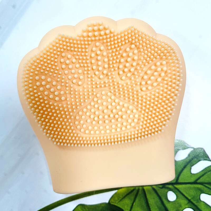 Konijn Kat Klauw Silicagel Schoonmaken Pad Wassen Gezicht Gezichts Exfoliërende Borstel Huid Scrub Cover Hand Schoonheid Reiniging Borstels Douche