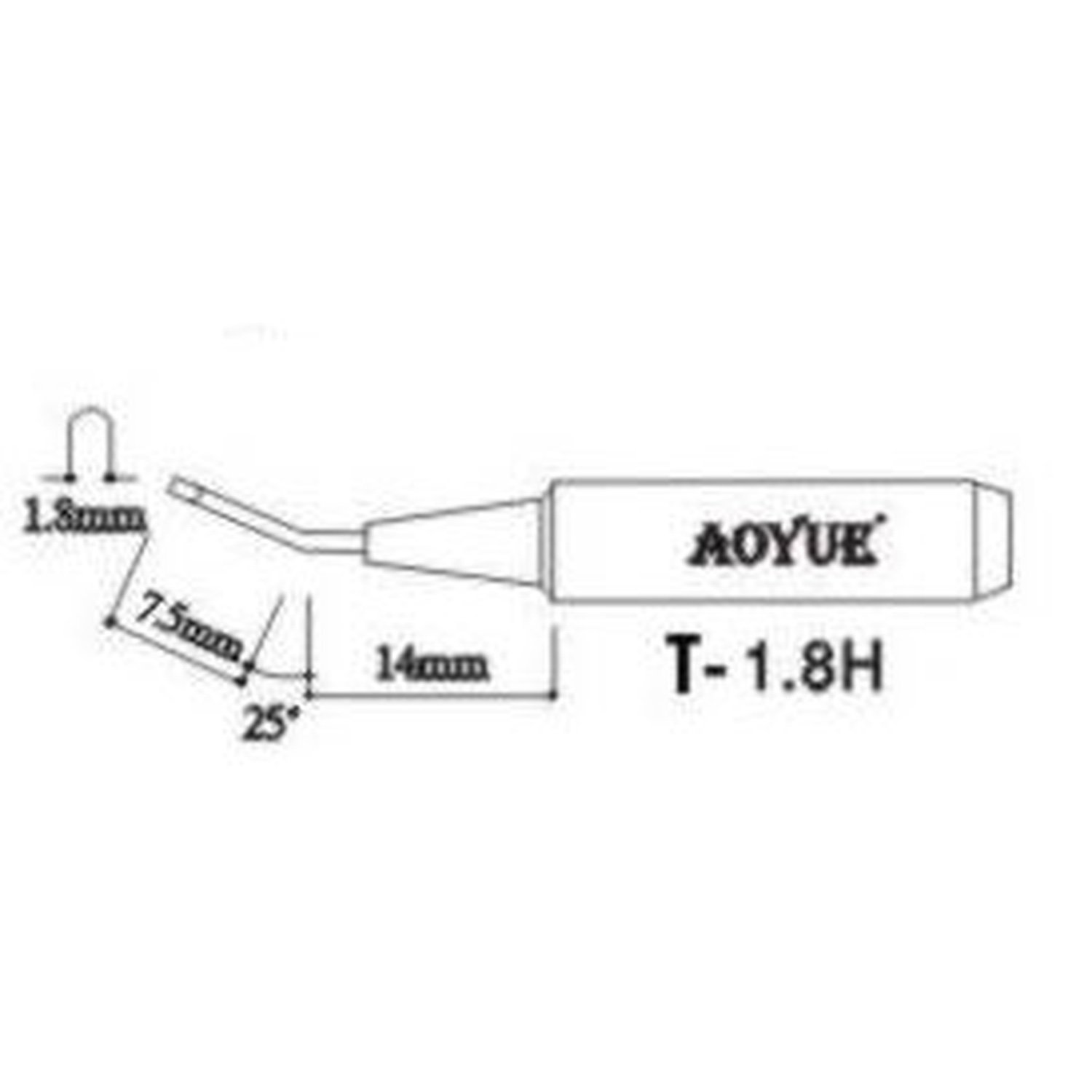 Aoyue T1,8H Vervanging Voor Soldeerbout – Vicedeal