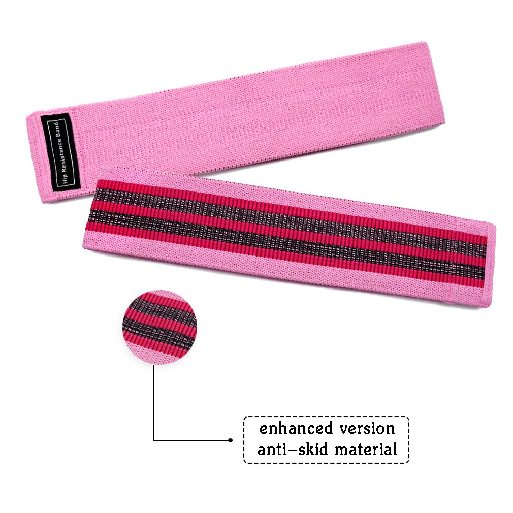 Weerstand Bands Hip Anti Slip Verbreden Rubber Cirkel Band Oefeningen Gevlochten Elastische Band Hip Lifting Weerstand Band: Pink 76x8cm