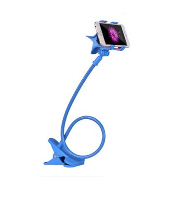 Bras de support paresseux universel, support de téléphone portable Flexible, support de Stents, Clip de Table de bureau, support à col de cygne pour téléphone, couleurs multiples: Bleu