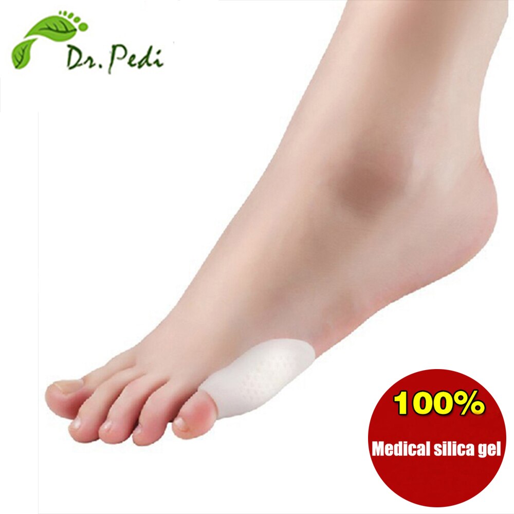 Füße Pflege Ballen Gel Wenig kissen Mantel Zehe Separator Orthesen Erleichtert Hallux Valgus Einlegesohlen Kompression Pad Kleine kappe silikon