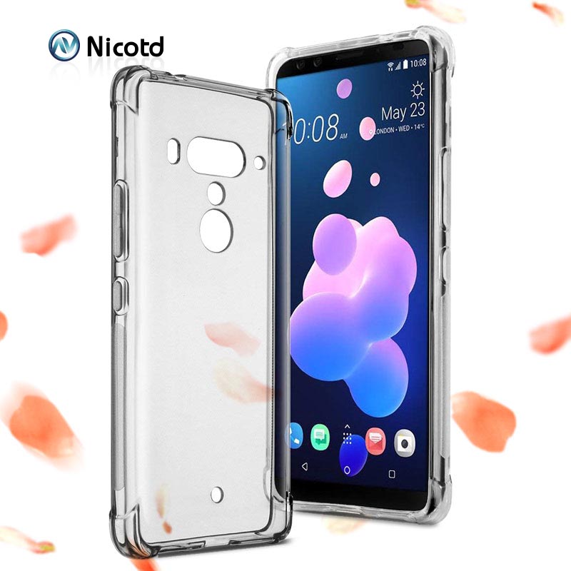 Coussin d'air étui antichoc pour HTC U12 Plus la vie u11 yeux désir 12s Silicone téléphone couverture arrière pour HTC U Play U Ultra X10 cas