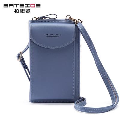 Foreveryoung Summer Large-capacity Large Mobile Phone Bag Small Fresh Messenger Multifunctional Ladies Wallet Single Shoulder: Sky Blue(