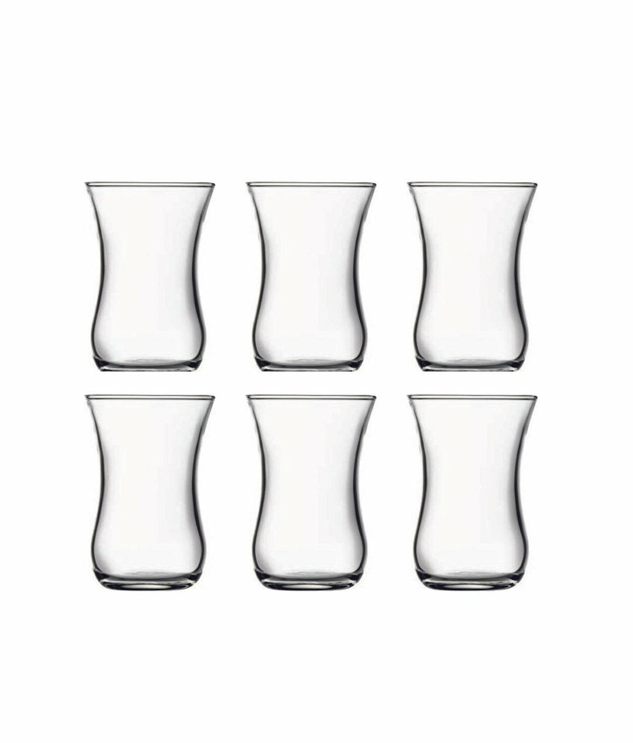 Juego de tazas de té turcas de Pasabahce, juego de tazas de té árabes, tazas de cristal para el café, taza de té, juego Hecho en Turquía