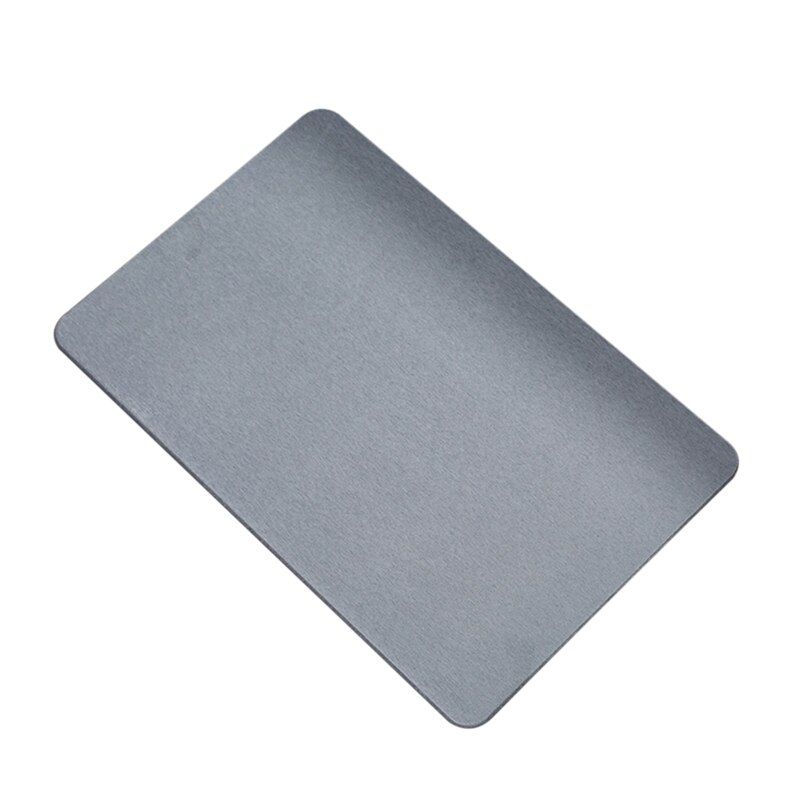 Diatomitt jordmatte antiskli badematte vannabsorberende badematter inngangsdørmatte hurtigtørkende kjøkkenteppe: Mørkegrå