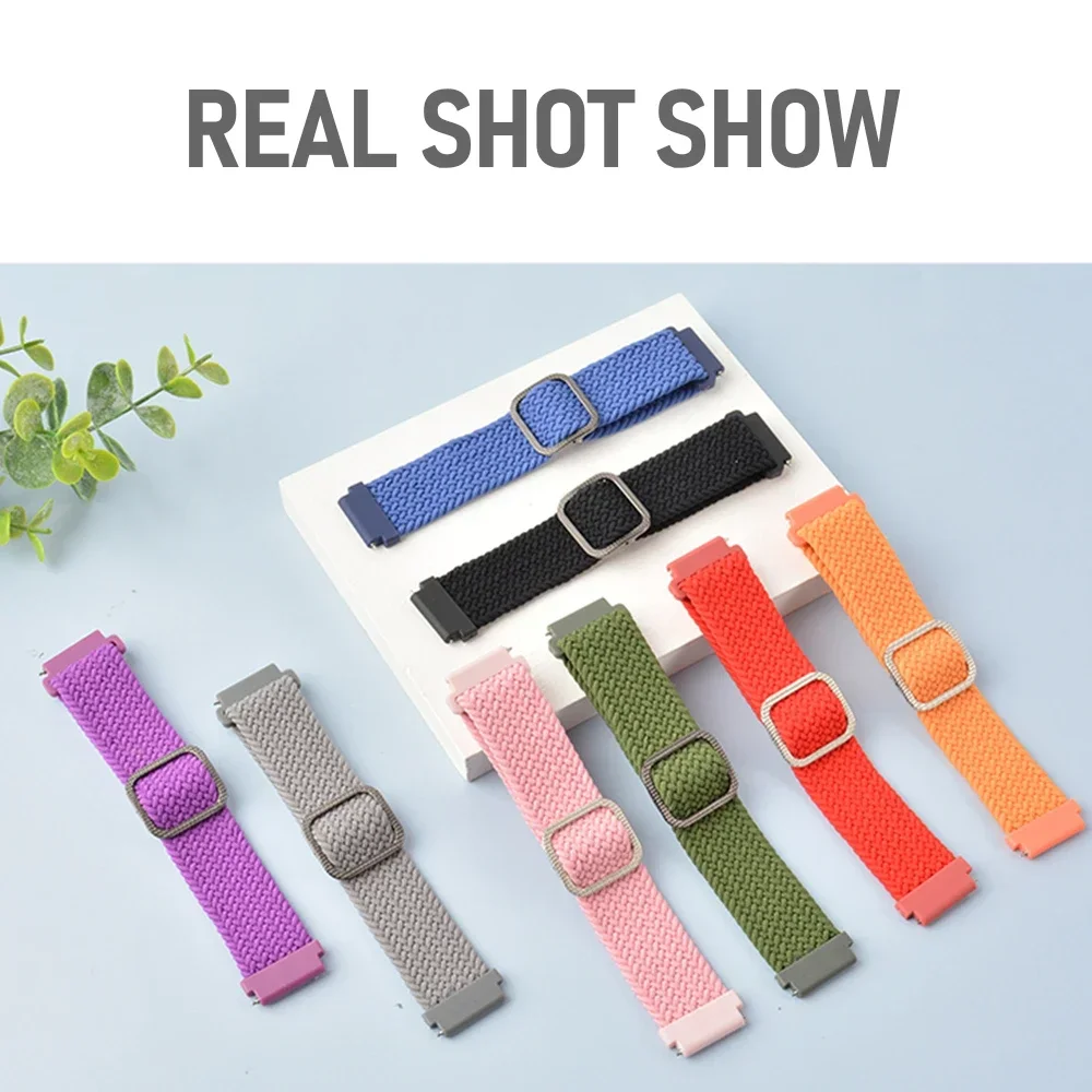 22 20 mm gevlochten nylon lusband voor HUAWEI HORLOGE GT 4 Pro 46 mm band GT 3 2 42 mm HONOR Magic Watch 4 GS 3 Pro ES Correa armband
