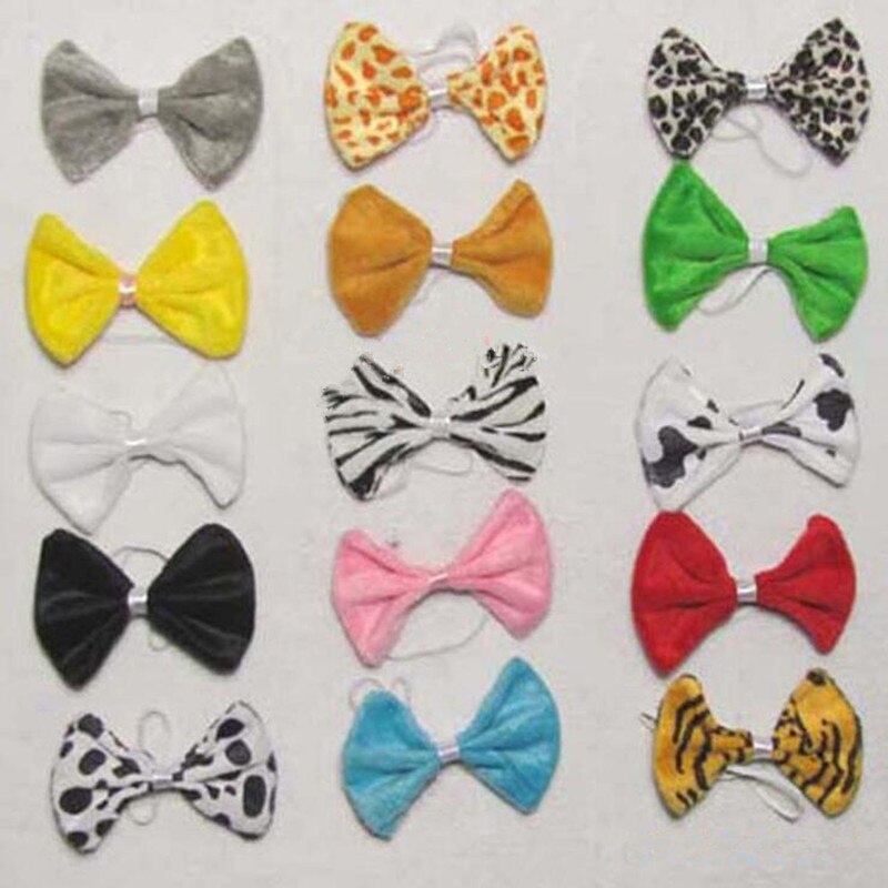 Kleurrijke Dier Strikje Handgemaakte Tijger Luipaard Giraffe Print Ties Kids Kinderen Prestaties Props Party Dress Up Decor