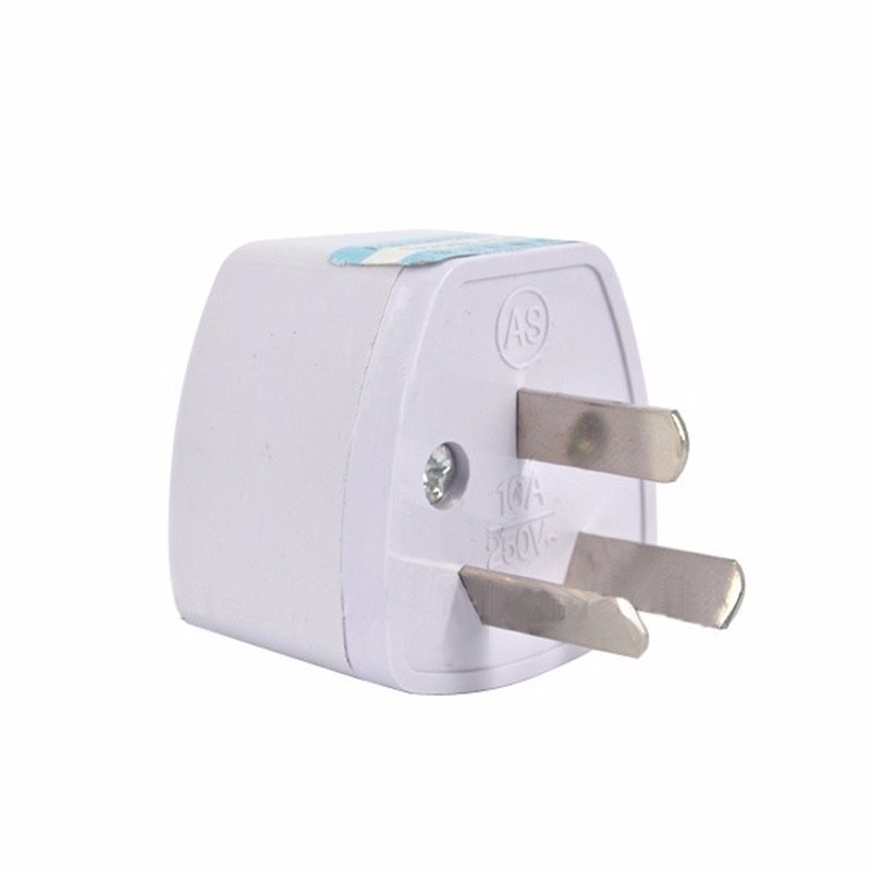Australien nätkontakt universal 3 -stifts storbritannien/usa/eu till australien/nz ac jordadapter reseadapter för mobiltelefon hushållsapparater