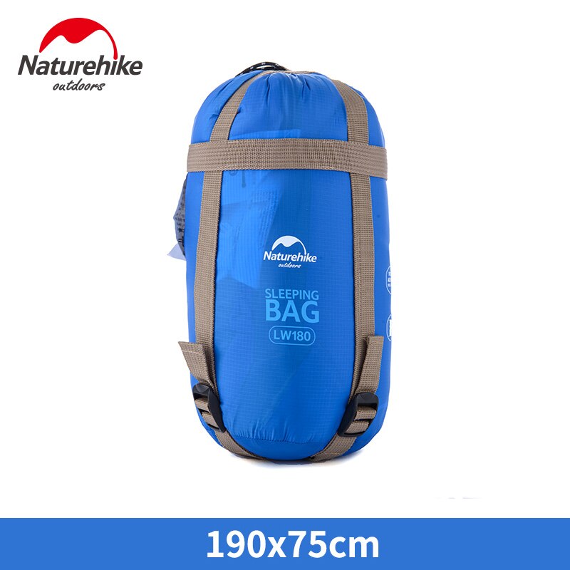 Naturehike Slaapzakken Outdoor Camping Wandelen Lente Herfst Outdoor Nh Envelop Slaapzak 190*75Cm Enkele Katoen: blue