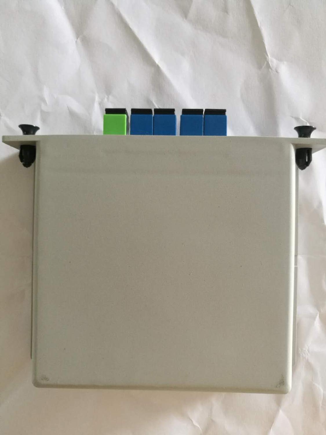 10 pces sc/upc plc 1x4 divisor de fibra óptica caixa 1x4 plc divisor de fibra ftth plc