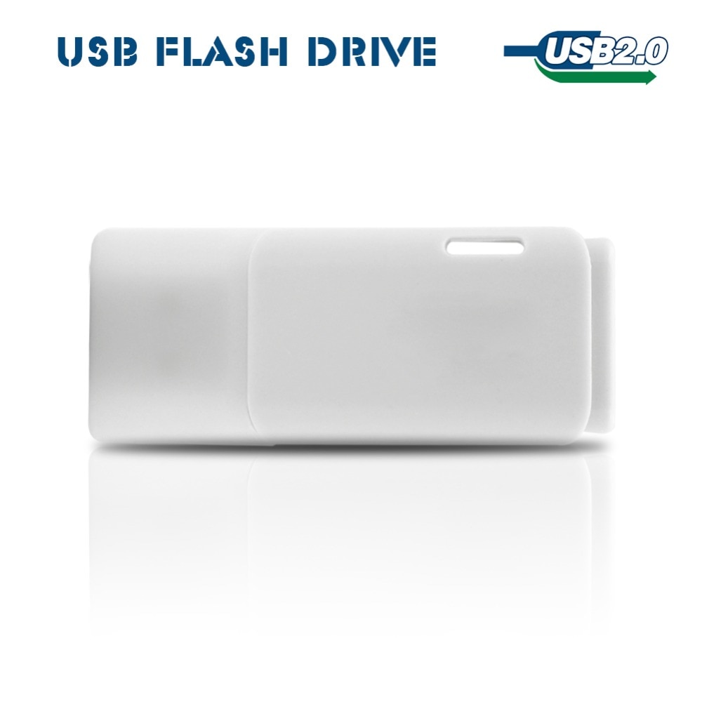 100% di capienza Reale penna unità 32GB 16GB Pendirve 8GB Usb veloce unità USB 2.0 Bastone di Memoria veloce bianco penna unità U Disk Regalo