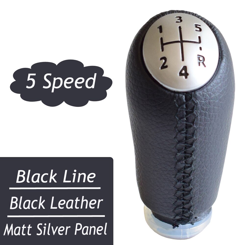 Manual Pookknop Headball Voor Renault Megane 2 MK2 Ii Grandtour Ii 2002 Gaiter Boot Cover lever Stick Case Kraag: Black-B-Matt