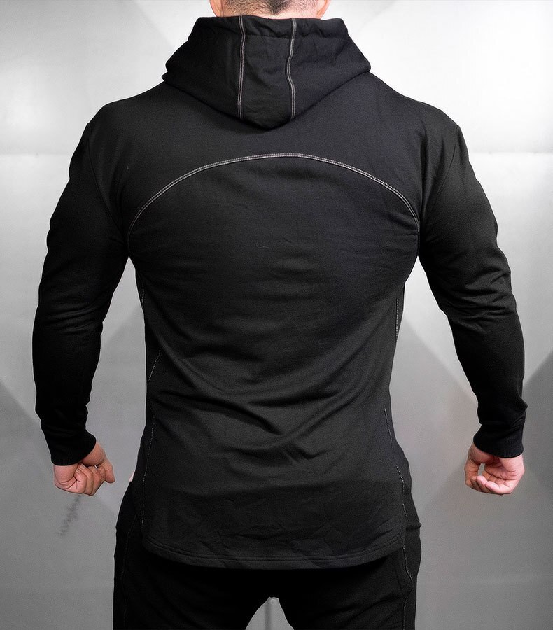 Chaqueta deportiva con capucha para hombre, sudadera para correr, sudadera de algodón para gimnasio, ropa deportiva de entrenamiento, sudaderas con capucha de entrenamiento para culturismo
