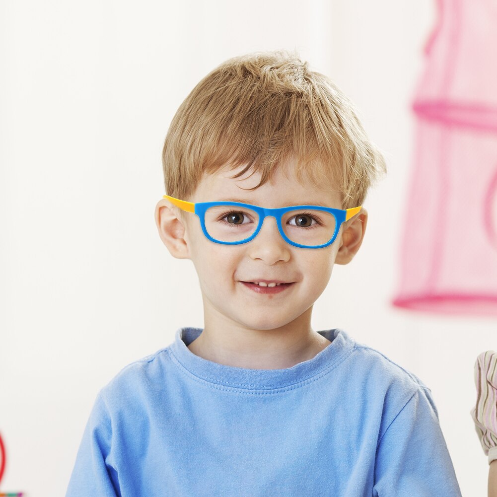 Gafas antiluz azul para niños y niñas, lentes transparentes de ordenador, gafas ultravioleta