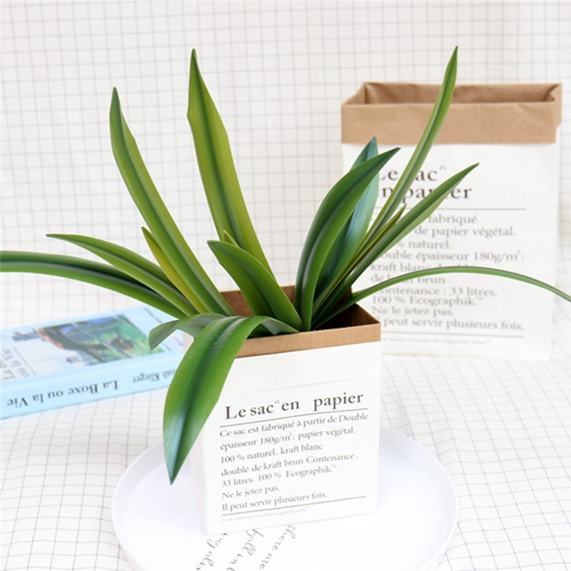 DIY Orchidee Blatt Künstliche Blumen Real Touch Künstliche Orchidee Blatt Blume Anordnung Quelle Material Art Home dekoration