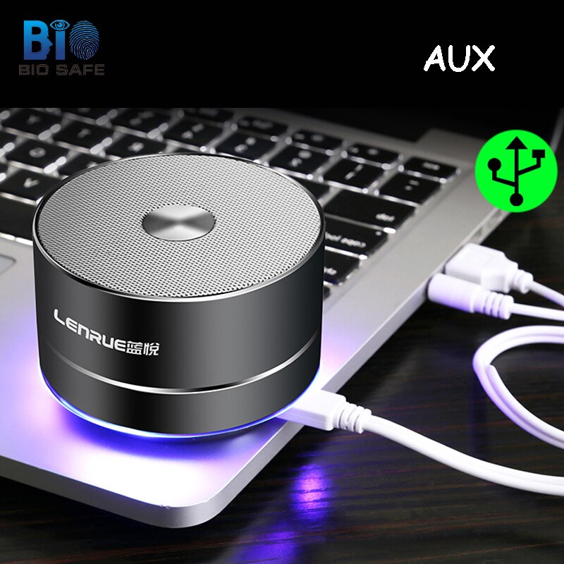 Bio Wireless Bluetooth Speaker AUX TF Card Bass Phone Computer Speakers Mini Stereo Music Audio Portable Speakers