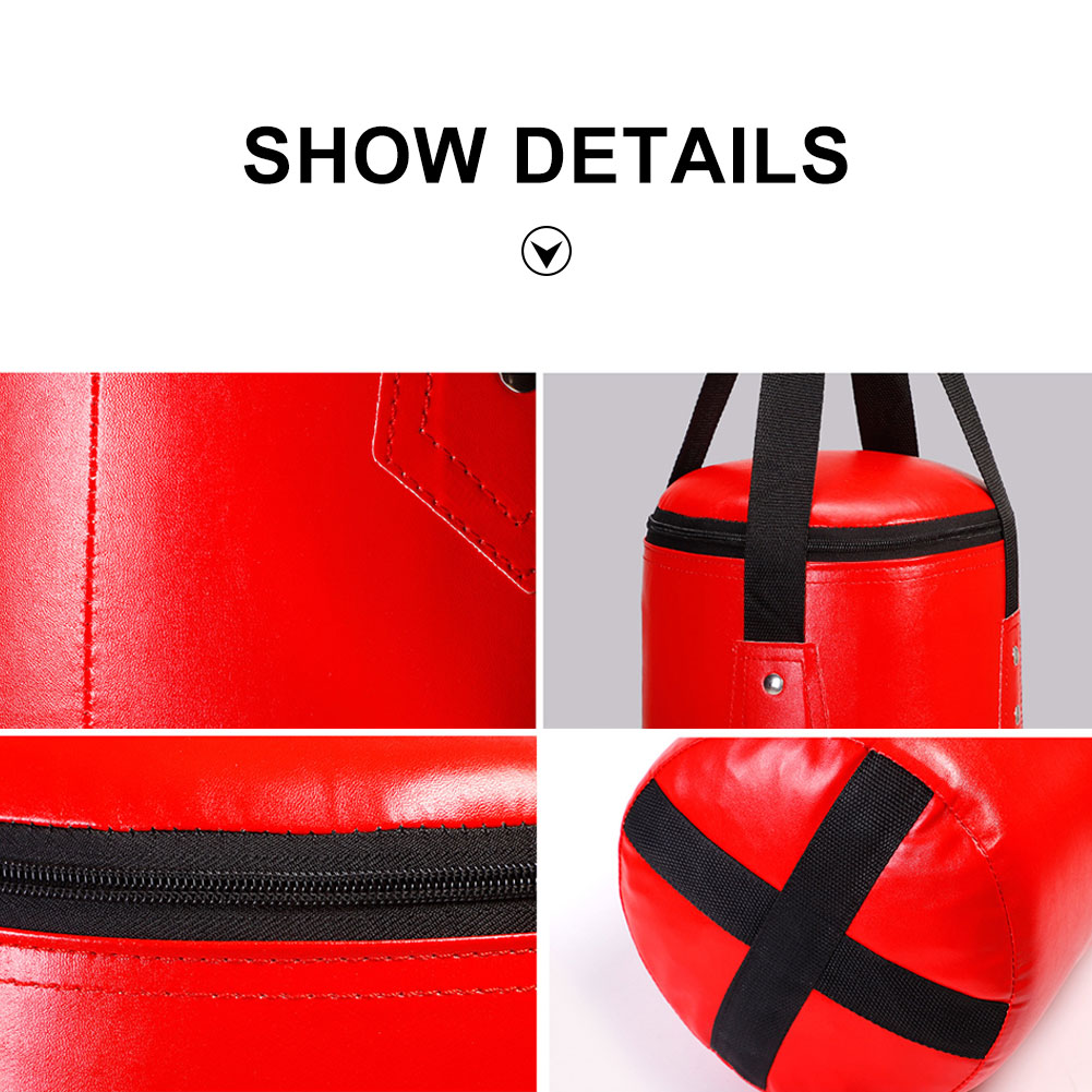 Empty Boxing Sandbag Home Fitness Hook Hanging Kick Punching Bag Boxing Training Fight Karate Punch Muay Thai Sand Bag