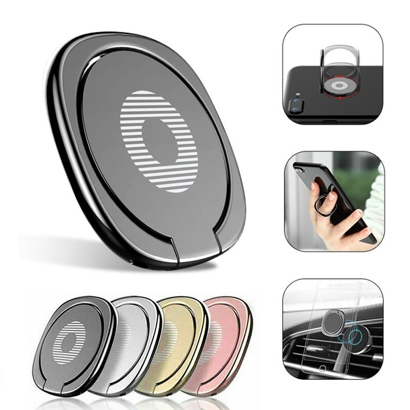 Telefoon Ringhouder - 360° Draaibaar - Metaal Zinklegering - Auto-houder Compatibel - Lichtgewicht Dunne Vingerstandaard