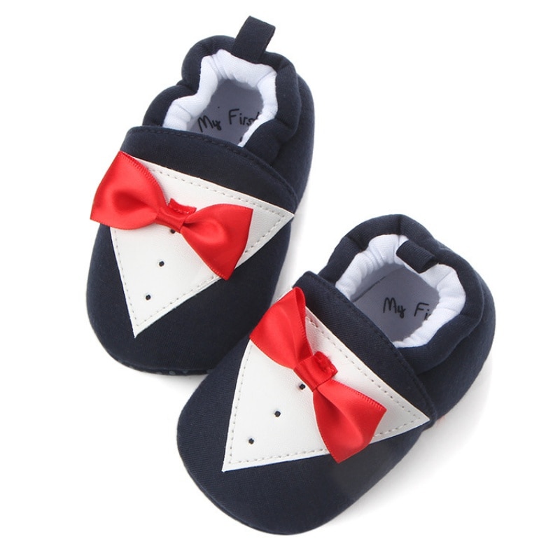 Baby Jongens Meisjes Babyschoenen Pasgeboren Herfst Winter Vlinder-knoop Katoen Kids Soft Prewalker Schoenen M1 M1