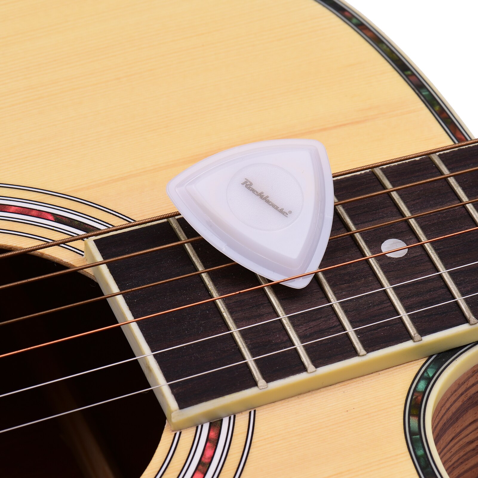 Rockhouse LED Guitar Pick Luminous Guitar Picks Built-in 3pcs LEDs for Acoustic Folk Guitar Electric Guitars Accessories