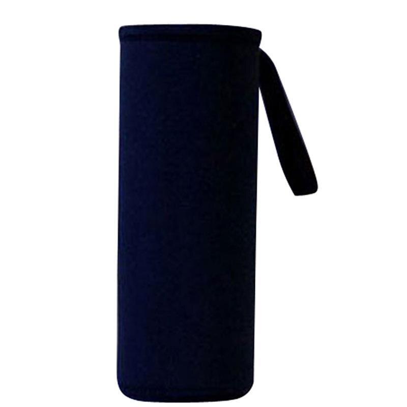 550ml urheilullinen vesipullon kansi neopreeni eriste hihalaukku laukku pussi kannettava tyhjiökuppisetti urheilu retkeilytarvikkeet: Musta 280ml
