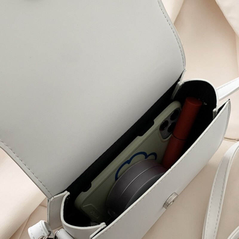 D0LF Women Hip Hop Soft Pu Leather Crossbody Multi-color Ladies Saddle Bag