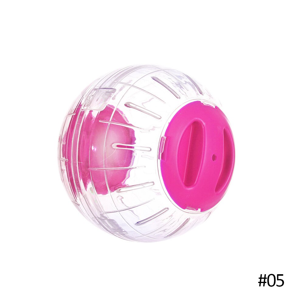 Mini Bola de ejercicio transparente para hámster, juguete para hámster, jaula para trotar con soporte, suministros para mascotas, 12cm