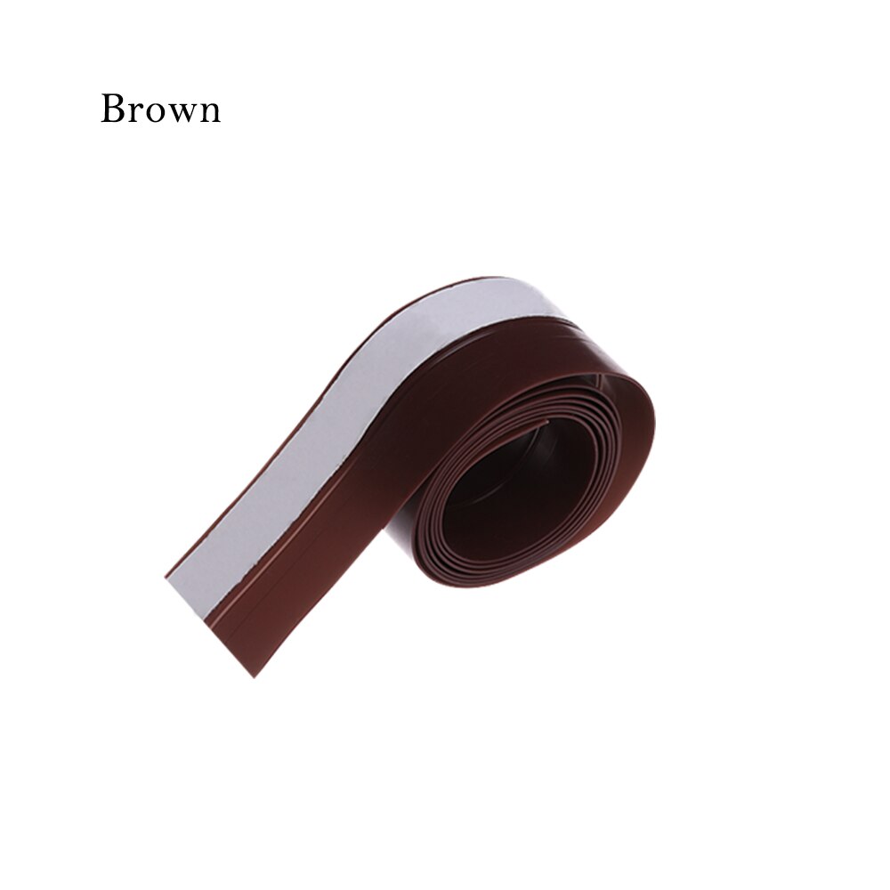 1Pcs 35mm Frameless Window Sliding Door Seals Sliding Sealing Strips Weatherstrip Draft Stopper For Door Silicon Rubber: Brown