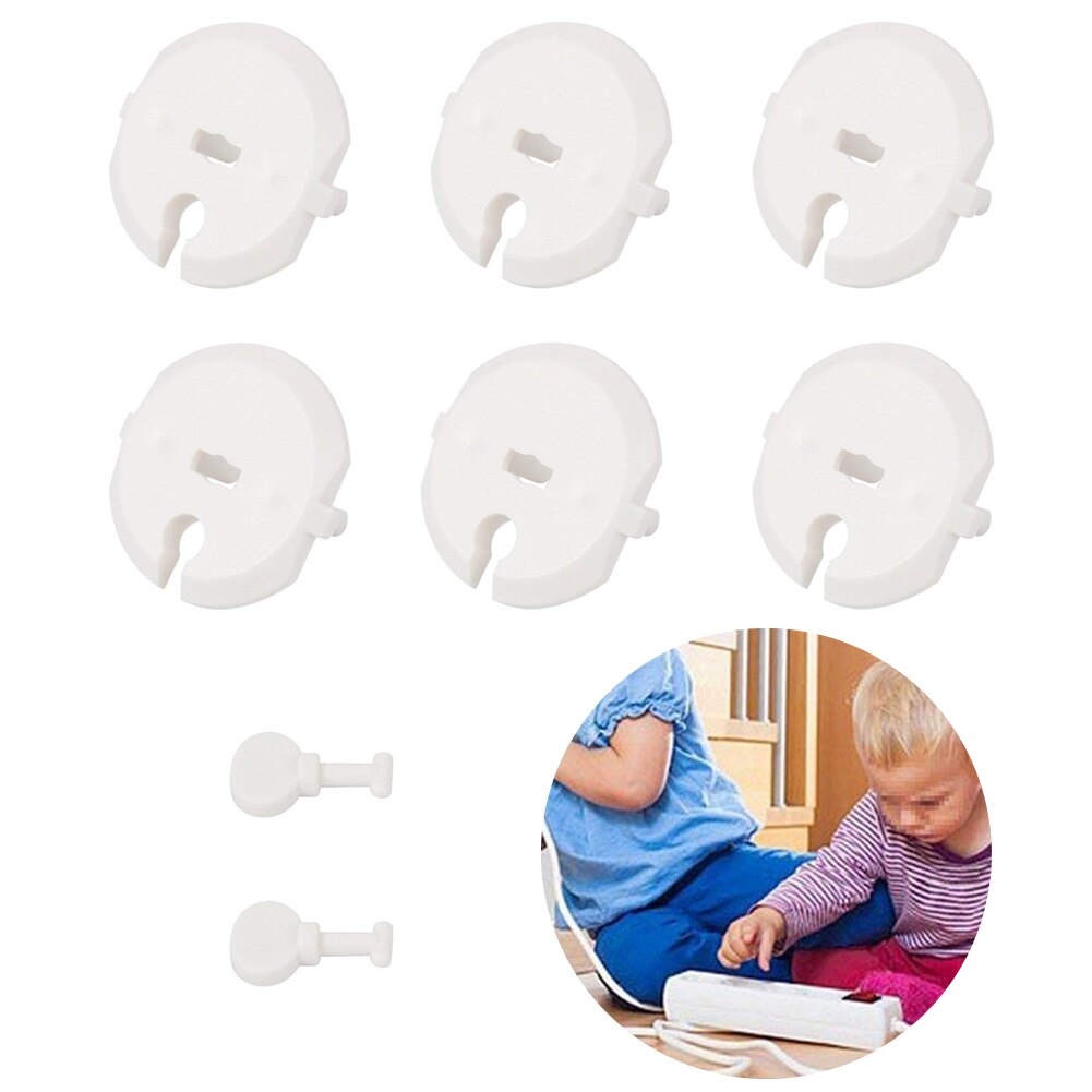 6Pcs Plug Outlet Beschermen Peuters Anti-Elektrische Schok Set Socket Elektrische Kindveilige Baby Veiligheid Voor Thuis Bescherming Cover