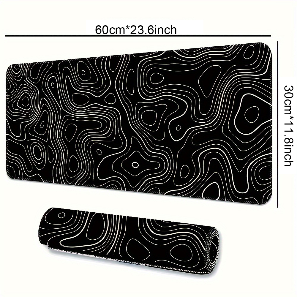 1PC Large Mouse Pads For Desk, Gaming Mouse Pad, Mouse Pad with Stitched Edges and Non-Slip Rubber Base, Extended Mouse Pad: WHITE