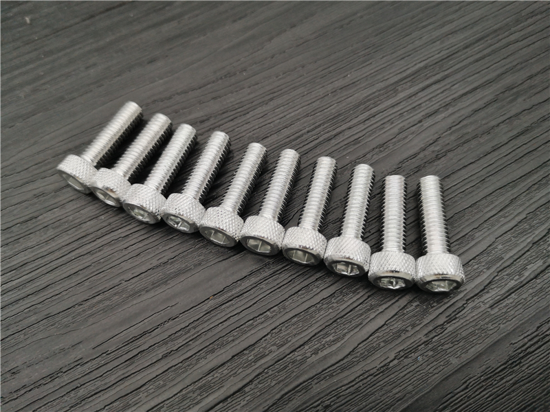 M6 x20mm 10pcs Aluminum Hex Socket Cap Head Screws Repair Tool M6 Socket Cap Screw Titanium Ti Bolt moto fixing Nuts Bolts: Silver