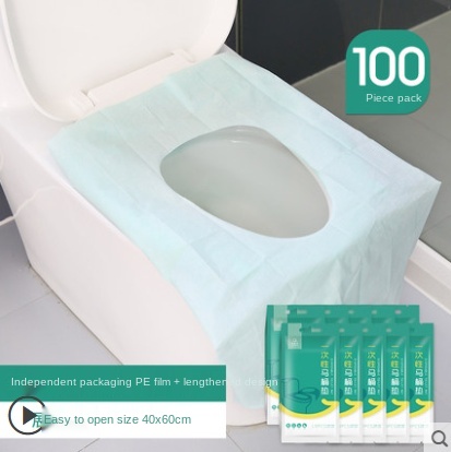 Disposable Toilet Mat Women&#39;s Travel Paste Toilet Portable Maternal Travel Toilet Toilet Seat Cover Cushion Paper: Navy Blue