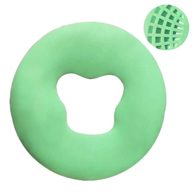 Almohada de silicona suave para masaje facial, cojín redondo antiarrugas, antideslizante, para el cuidado de la belleza: A-Non-Slip Green
