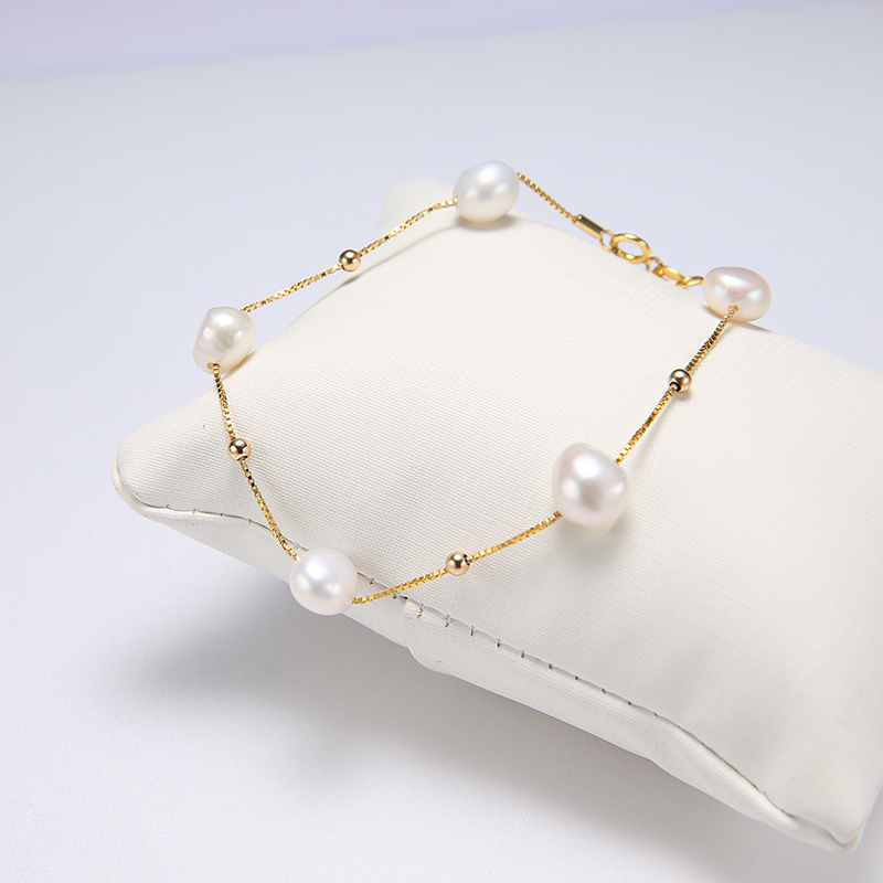 Daimi Persoonlijkheid Mode Parel Armband Drijvende Pearl Met Zilveren Bal Ketting Armband Voor