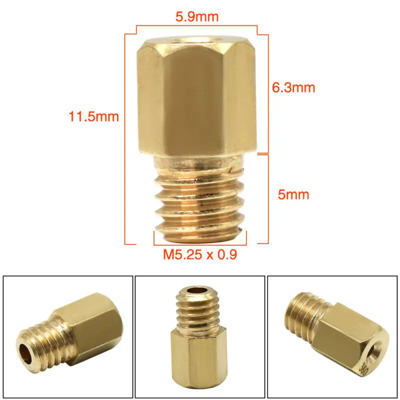 12 Stuks Motorfiets Carburateur Belangrijkste Jet Motorfiets Levering Systeem Gouden Roestwerende Jets Voor Mikuni Vm Tm Tmx Carburateur