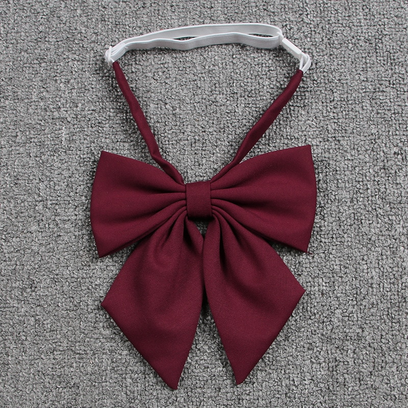 Japansk skole jk uniform sløjfe til piger vin rød sommerfugl cravat skole sømand jakkesæt uniform tilbehør blomster slips
