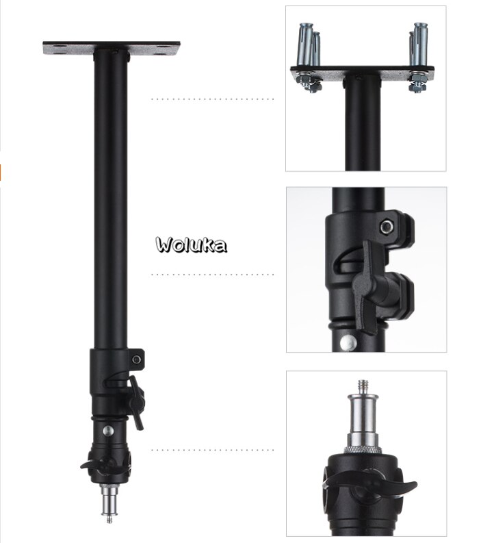 Retractable ceiling lamp holder with inverted ceiling lamp holder with fixed screw photography flash T18