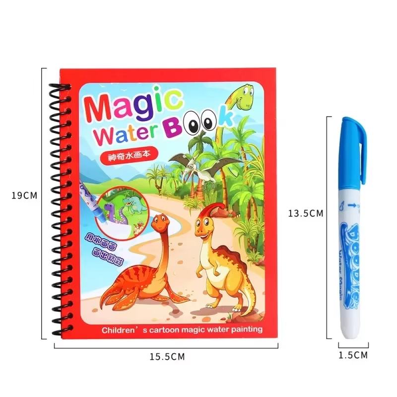 Libro mágico de pintura al agua para niños juegos Montessori libros para colorear juguetes educativos para bebés de 1 a 3 años