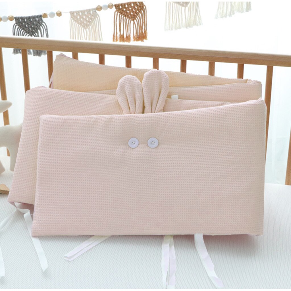 Kinderen Bed Protector Room Decor Babybedje Bumper Voorkomen Baby Vallen Kussen Afneembare Cot Bumper