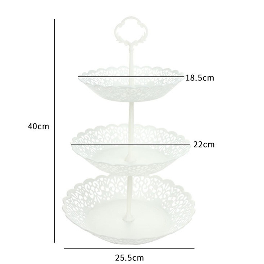 3-Tier Cupcake Stand Cake Dessert Wedding Event Party Display Tower Plate Cake Cooking Tools Kitchen Accessories