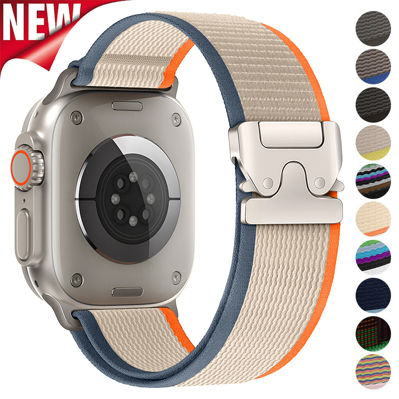 Trail Loop Strap for Apple Watch Ultra 2 Band 49mm 46mm 45mm 41mm 44mm 40mm Parachute Bracelet IWatch Series 10 9 8 7 6 5 4 3 SE