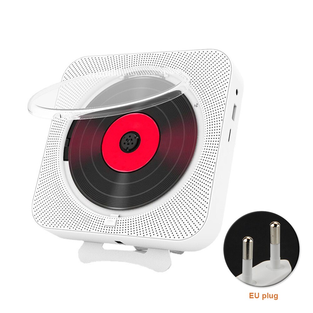 Multimedia Portable Home Wireless LED Screen MP3 Remote Control TF Music CD Player Wall Mounted HIFI USB FM Radio: EU