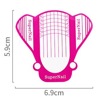Eruika 20pc/100pc negleform negle gel forlængelse klistermærke oval form selvklæbende akryl skyder til neglelak guide tips