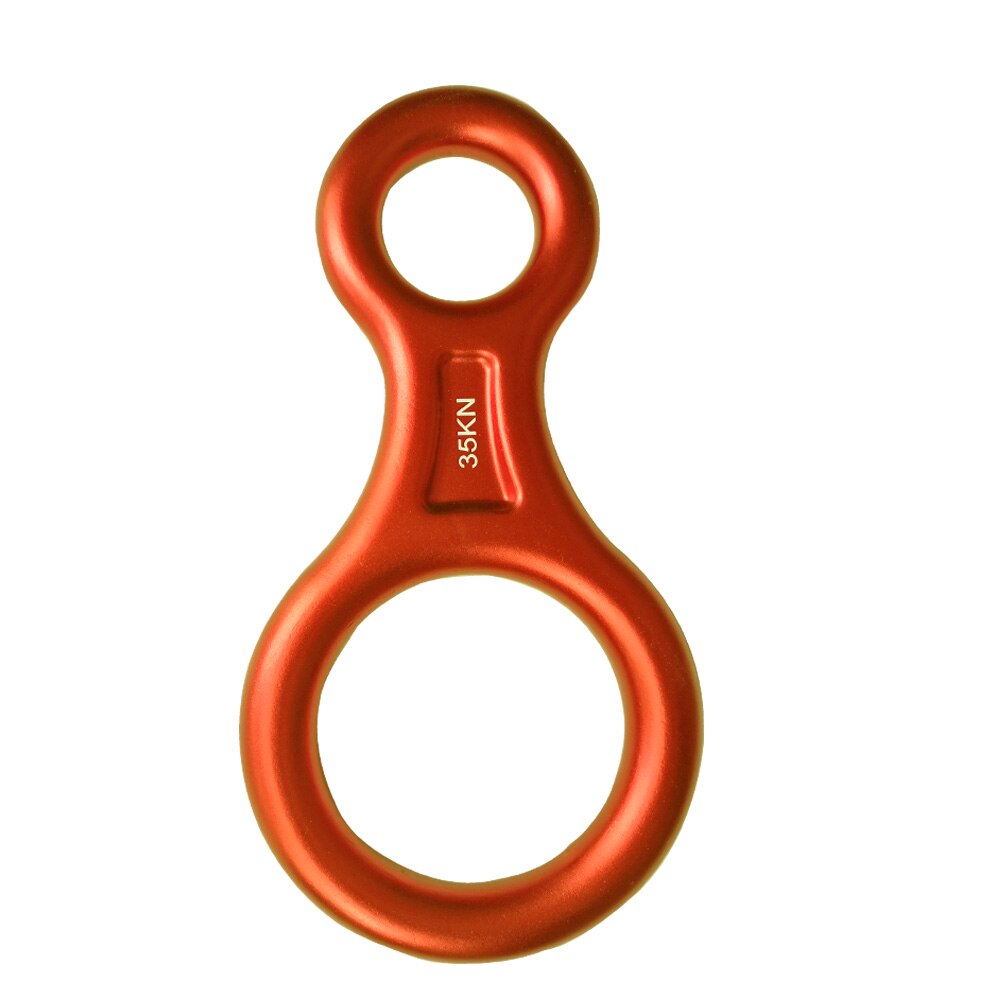 Boneco de montanhismo 35kn, equipamento de escalada para montar, equipamento de resgate, placa de aparelho para montanhamento: Orange