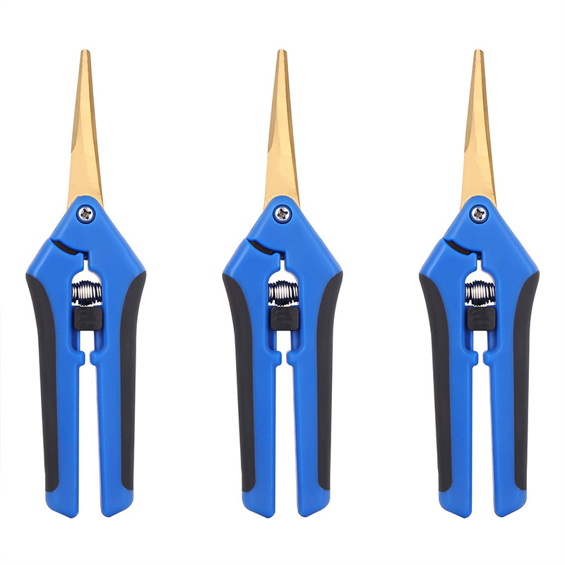 3-Pack jardinage main sécateur élagage cisaillement fleur feuille tondeuse avec titane enduit incurvé lames de précision