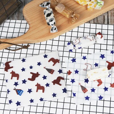 10 pièces parchemin papier ciré cuisson papier d'emballage alimentaire pour pain Sandwich Burger frites antiadhésif pâtisserie Biscuit gâteau papier huilé: Bleu marine