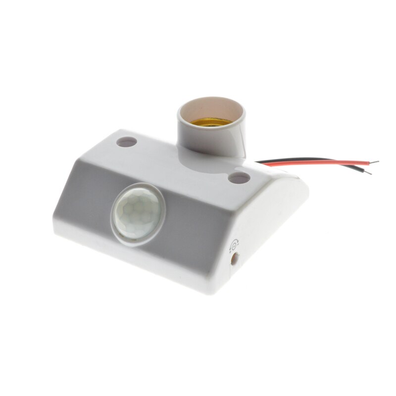 Automatic Human Body Infrared IR Sensor LED Bulb Light E27 Base PIR Motion Detector Wall Lamp Holder Socket AC 110V 220V: Default Title