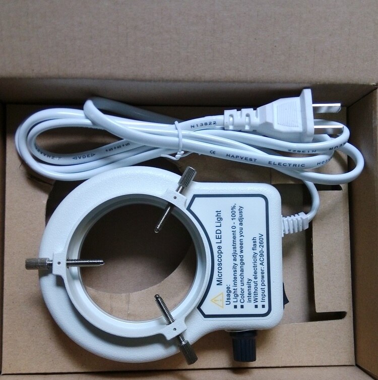 Microscoop Ring Led Verstelbare Lichtbron Monoculaire Stereo Microscoop Lichtbron WR63 Geïntegreerde Ring Lichtbron