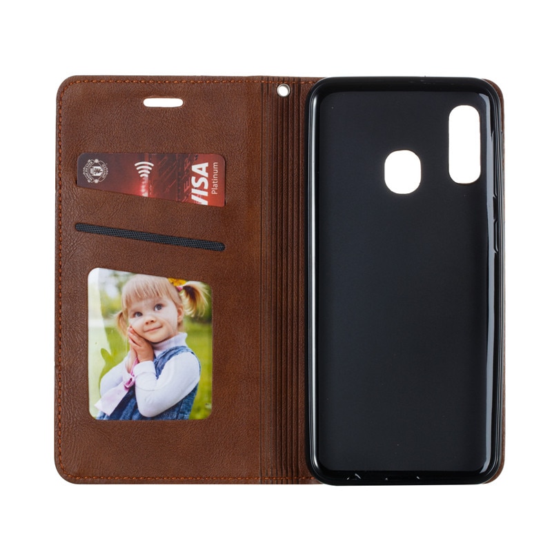For Samsung Galaxy A20e Case A20 Leather Magnetic Phone Case on For Samsung A 20e A202 A20 A205 A20s 20 20s Flip Wallet Cover