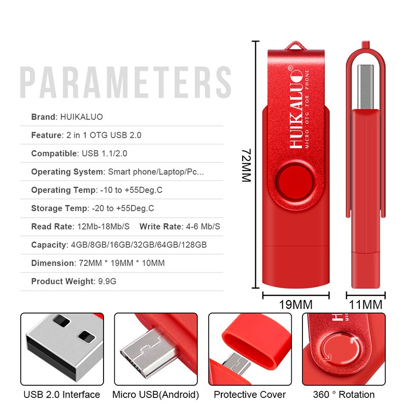 Movimentação alta 2.0 16gb 32gb 64gb 128gb 2 do flash de usb de quanlity otg micro em 1 disco pendrive pendrive u da vara de usb da memória da movimentação do flash